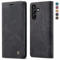 A54 Flip Case For Samsung A54 5G Case Vintage Leather Strong Magnetic Cover For Samsung Galaxy A54 5G Case Flip Wallet Slots