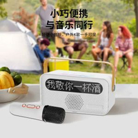 家庭KTV唱歌音箱 歌詞顯示 麥克風組合裝K歌 Y8藍芽話筒音效卡一體
