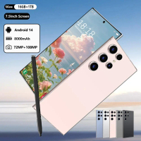 [Tiba Baru] Telefon Bimbit S-24 Ultra Pro Max Waranti Rasmi 16GB+1TB Buka Kunci Muka & Cap Jari ID 4