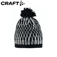 【CRAFT 瑞典 羊毛雪花帽《黑》】1905530/保暖帽/針織帽/毛線帽/休閒帽/毛帽