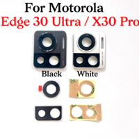 Rear Camera Lens Cover For Motorola Edge 30 Ultra MOTO X30 Pro Back Camera Lens Glass with Frame Holder Parts XT2241-XT-2201