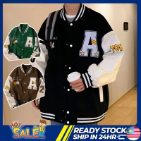Baseball Jacket Men's Outdoor Retro Street Jacket Unisex Windbreaker Fashion Trends