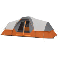 Camping Tent, Hiking and Backpacking 4 Person / 6 Person Dome Camp Tents with Gear Loft for Outdoor Accessories, Camping Tent
