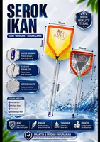 Serok Ikan Gagang Stainless 14 cm