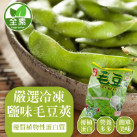 【WANG 蔬果】嚴選冷凍鹽味毛豆莢(8包_1000g/包)