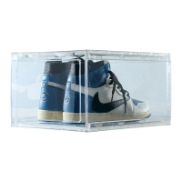 磁吸鞋盒 壓克力鞋盒 鞋盒 全透明正開壓克力鞋盒網紅收納盒透明aj鞋子防氧化磁吸防塵鞋牆櫃『cy0115』