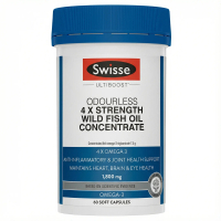 【100% Authentic】Swisse 4x High Strength Odourless Fish Oil 60 Capsules | 4 Times Stronger Omega‑3 fo