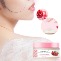 Body Scrub Cream Exfoliating Moisturizing Whitening Peeling Face Skin Exfoliator Clean Pores Care Pomegranate Seed Extract Gel