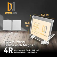 FRAME PHOTO CARD KOREA MAGNET / DISPLAY AKRILIK FRAME 4R