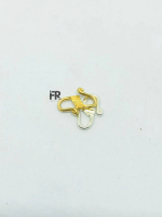FAIRUS RING - Pengait S Perak 925 kokot / Peangait  S kalung Lapis emas pria wanita