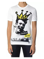 Mens James Dean Royal Crown T-Shirt Size 44 EU White