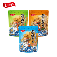 【O!MY FOOD 歐邁福】韓國烘烤魚酥40g(原味／芥末／海苔芝麻)