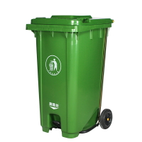 戶外垃圾桶 240L升戶外垃圾桶帶蓋環衛大號垃圾箱移動大型分類公共場合商用『XY12841』