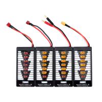 XT60 / T Parallel Charging Adapter Board 2-6s Lipo batteries Charger Plate for Imax B6 B6AC T-plug / 4.0mm banana connector