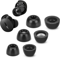 Memory Foam Tips for New Bose QuietComfort Earbuds & QC II & Ultra Earbuds No Silicone Eartips Pain