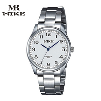 MIKE  นาฬิกาลำลอง Mco   นาฬิกาดิจิตอลสายเหล็กนาฬิกาคู่   นาฬิกากันน้ำสำหรับผู้สูงอายุ   นาฬิกาควอตซ์