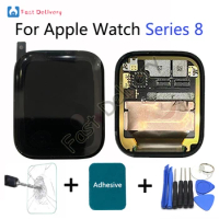 Original For Apple Watch SERIES 8 LCD Display Touch Screen Digitizer 41MM 45MM A2773, A2775, A2772, A2774 For iwatch S8 LCD