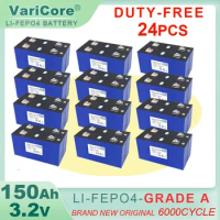 24pcs 3.2V 150Ah LiFePO4 battery pack DIY 4s 8s 12v 24V 36v RV Motorcycle Electric Car Travel Solar 