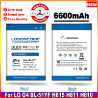 6600mAh For LG BL-51YF Battery For Original LG G4 Battery H810 VS999 V32 VS986 LS991 F500 F500S F500K F500L H815 H81 H818 H819