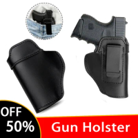 Tactical Left Right Leather Holsters Concealed Carry Airsoft IWB Gun Holster for Glock Sig Sauer P220 Taurus Beretta M92 Hunting