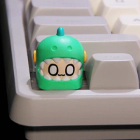 ECHOME Ragdoll Dinosaur Keycap Anime Key Cap Cute Keyboard Cap Custom Kawaii Key Cap for Mechanical Keyboard Accessories Gift