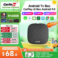 Carlinkit 5 CarPlay Mini Ai Box Wireless CarPlay Wireless Android Auto For Audi Mazda Toyota For Netflix For YouTube 4G LTE GPS