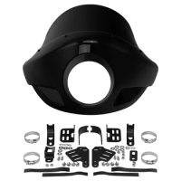 Universal 35-49mm Headlight Fairing Windshield Windscreen For Harley Dyna Softail Sportster 1200 Iron 883