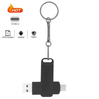 Type C OTG Ultra Dual USB Flash Drive 128GB Metal Memory Stick 64GB 256GB Creative Gift for Business USB2.0 Flash Drives