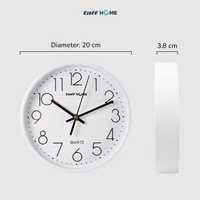 SPS - Jam Dinding Minimalis 20cm Quartz FREE BATERAI Jam Analog Bulat Kamar Kost Kontrakan Aesthetic