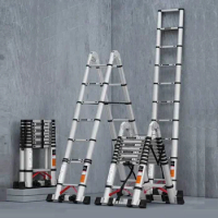 Folding Ladder Transformer Aluminium Telescopic Multifunctional Climbing Stairs Escamoteable for Home Scaffolding Construction