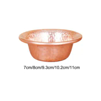 Little Copper Bowl Altar Supplies Feng Shui Bowl Offering Dishes Decorative for Kitchen Rituals Sacrifices Temple Meditation