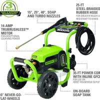 Greenworks 3000 PSI (1.1 GPM) TruBrushless Electric Pressure Washer (PWMA Certified)