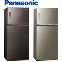 Panasonic國際牌 580L雙門無邊框玻璃系列電冰箱 NR-B582TG【寬77.5*深78*高183】
