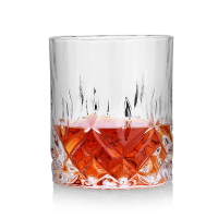萊珍斯平底花紋玻璃威士忌杯洋酒杯啤酒杯果汁飲料杯玻璃無鉛水杯