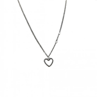 【巴黎精品】現貨+預購 925純銀項鍊純銀鎖骨鍊(麻花愛心設計感女飾品a1br58)