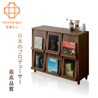 【sato】NEFLAS時間旅人六門收納書櫃幅111cm(書櫃)