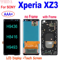 6.0'' Original For SONY Xperia XZ3 LCD Display H9436 H8416 H9493 Touch Screen Digitizer Assembly with Frame for SONY XZ3 LCD