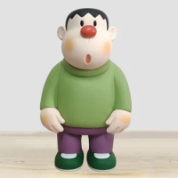 Anime Kawaii Takeshi Statue Doraemon Figure Gouda Takeshi Figure Doll Model PVC Collectible Toys Decoration Figurine Gift
