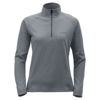 【mont bell】Wickron Zip .zip shirt 女款長袖半門襟(1114125DGY深灰 NV軍藍 RDVT淺紫紅)