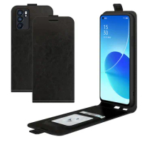 For OPPO Reno 6 5G Case Flip Leather Cases For OPPO Reno 6 5G High Quality Vertical Wallet Leather Case For OPPO Reno 6 5G