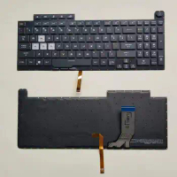 New US French Russian RGB Backlit Keyboard For Asus ROG Strix G17 G731 G731G G731GT G731GU G712 G712LU G712LV English RU FR