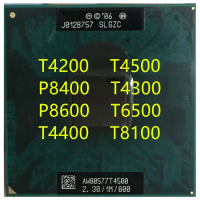 โปรเซสเซอร์ CPU แล็ปท็อป, T4200, T4500, P8400, T4300, P8600, T6500, T4400, T8100, PGA478