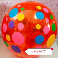 bola polkadot tiup ukuran 21 inch