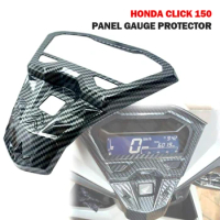 Carbon Fiber Motorcycle Instrument Surround Gauge Panel Cover for Honda Click 125i/150i 125 V2 ABS Motorbike Accessories