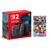 Nintendo 任天堂 Switch 2 主機+《瑪利歐賽車8 豪華版》+《9H鋼化貼》