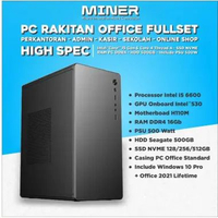 PC Rakitan Office Fullset I5 6600 Ram DDR4 16GB NVME 512GB HDD 500GB PC Only NVME 256GB