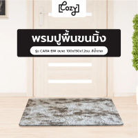 Global House COZY พรมปูพื้นขนมิ้ง รุ่น CARA-BW ขนาด 100x150x1.2ซม. สีน้ำตาล
