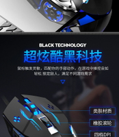 【優選百貨】滑鼠 狼蛛電競鼠標有線電腦吃雞鼠標靜音無聲筆記本臺式游戲專用