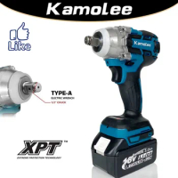 Kamolee Electric Wrench DTW285 Type A Brushless Cordless 520 N.m Apply To 18V Makita Battery (Battery Not Included)