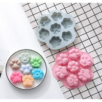 【嚴選&amp;現貨】 7孔猫爪 矽膠模 蛋糕矽膠模 巧克力模 餅乾模 果凍模 手工皂模 小蛋糕模 烘焙工具